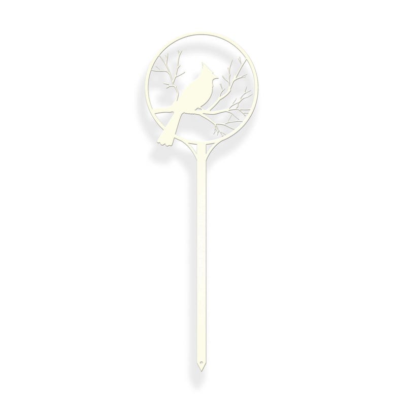 Cardinal Metal Garden Stake Bird Yard Art Outdoor Decor