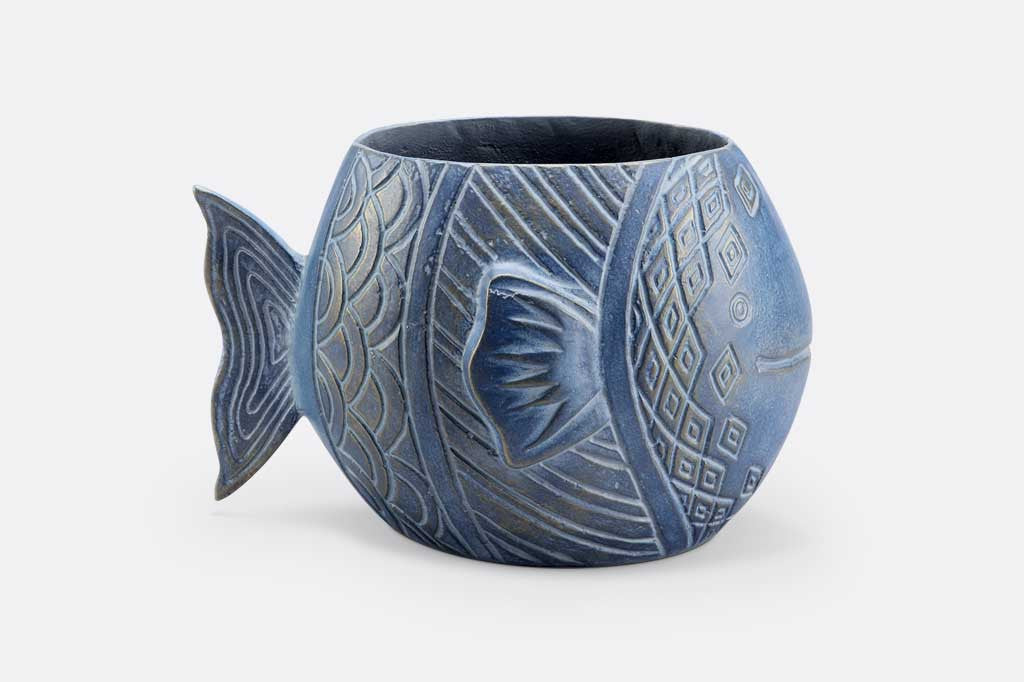 Pesce Planter Decorative Indoor Outdoor Plant Pot Home Accent