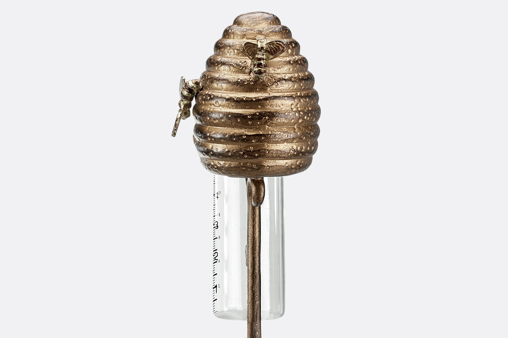 Ruche D'abeilles Rain Gauge Outdoor Garden Decor