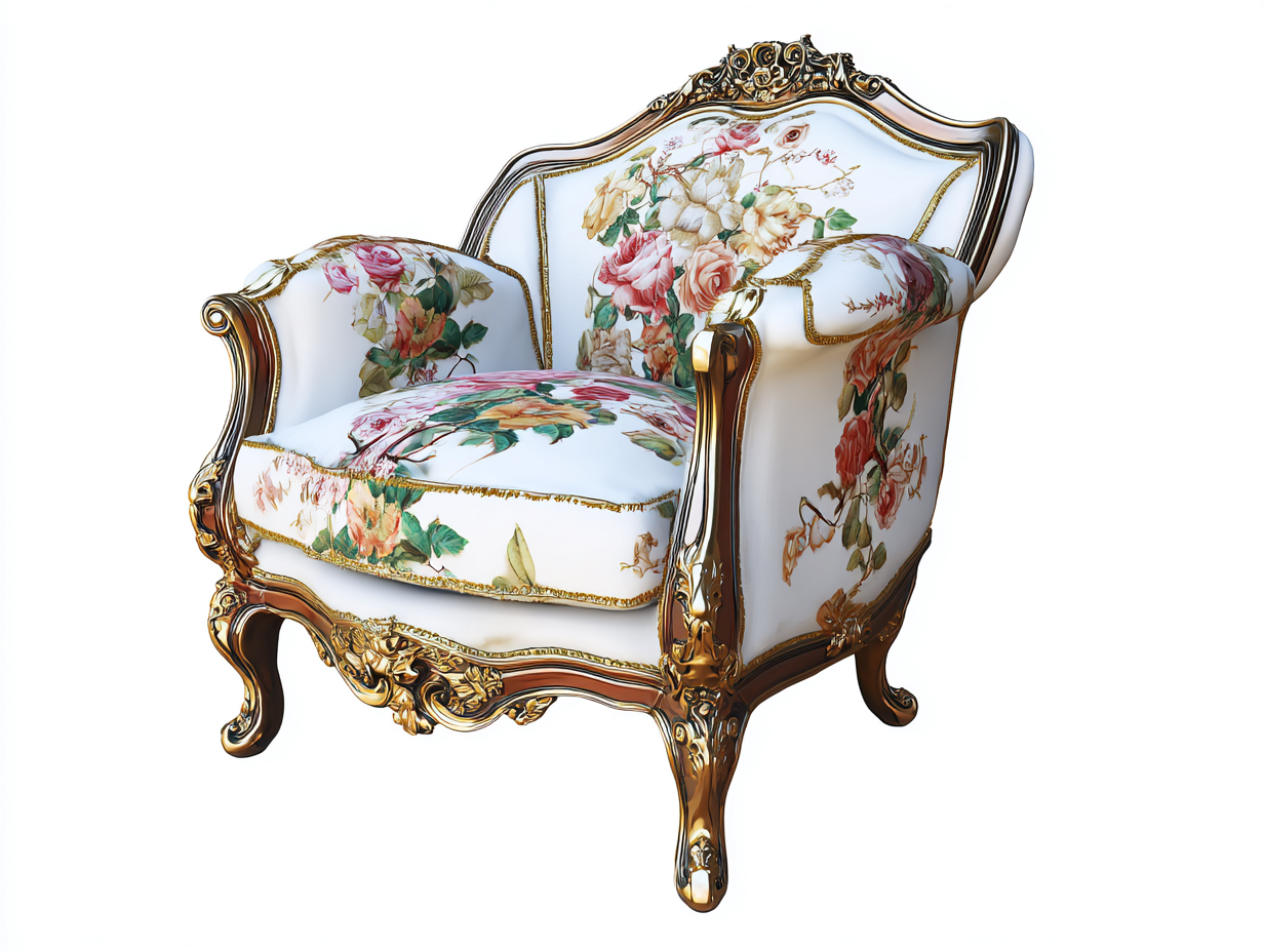 Poltrona in tessuto imbottita 85x80x95 cm - multicolore - design classico per soggiorno-Airyovae