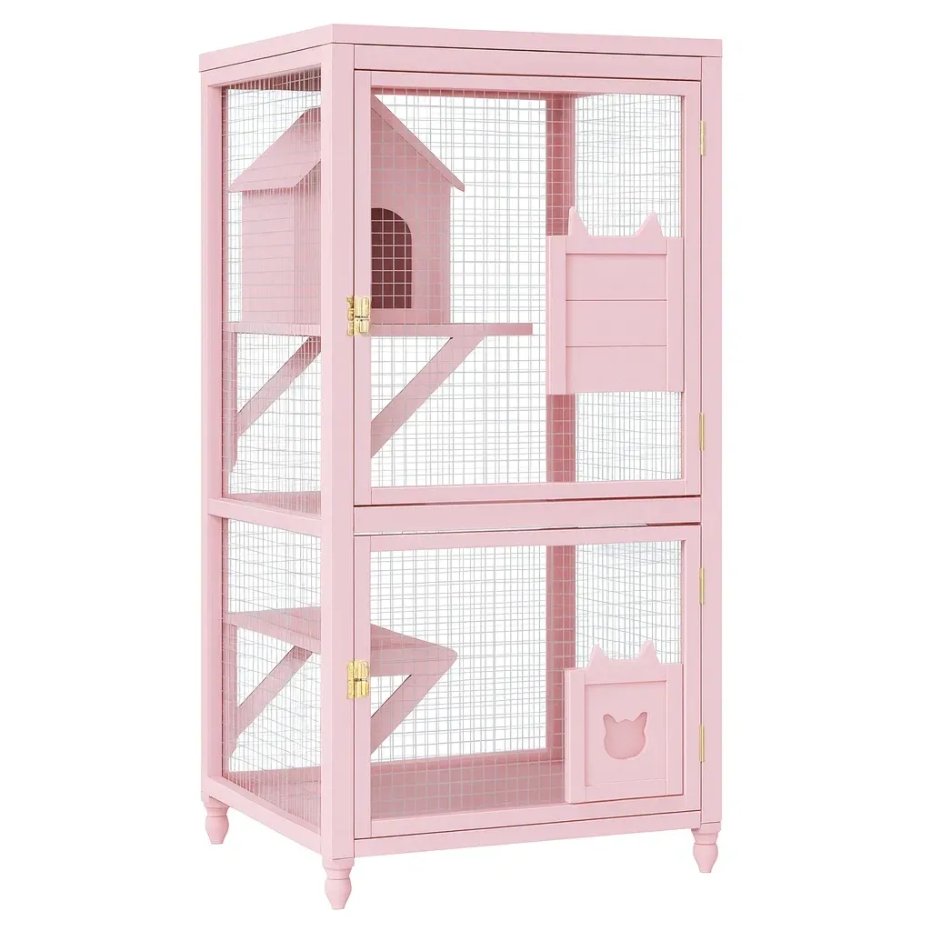 Prodotti per animali domestici,Gabbia per gatti - DOMUSDESIGNPRO