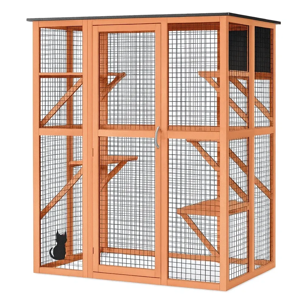 Prodotti per animali domestici,Gabbia per gatti - DOMUSDESIGNPRO