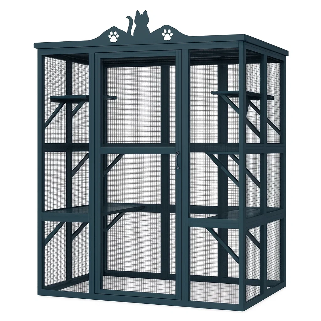 Prodotti per animali domestici,Gabbia per gatti - DOMUSDESIGNPRO