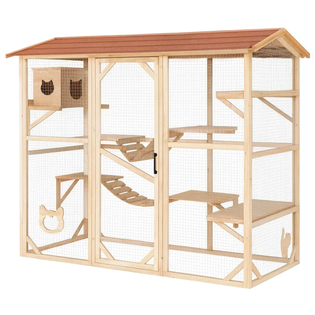 Prodotti per animali domestici,Gabbia per gatti - DOMUSDESIGNPRO