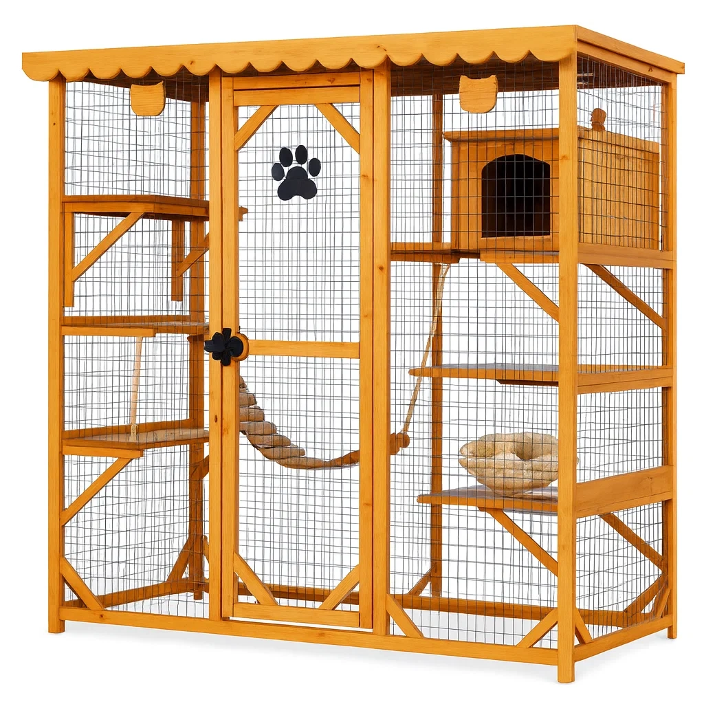 Prodotti per animali domestici,Gabbia per gatti - DOMUSDESIGNPRO