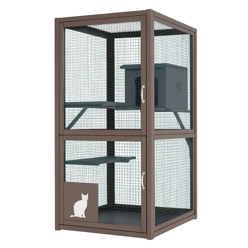 Prodotti per animali domestici,Gabbia per gatti - DOMUSDESIGNPRO