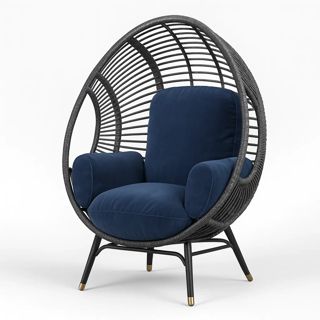 Seduta,Poltrona a uovo - DOMUSDESIGNPRO