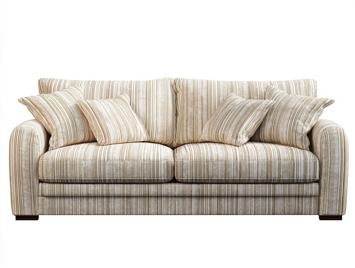 Loveseat upholstered fabric 68x36x34 inches - beige - classic comfort design