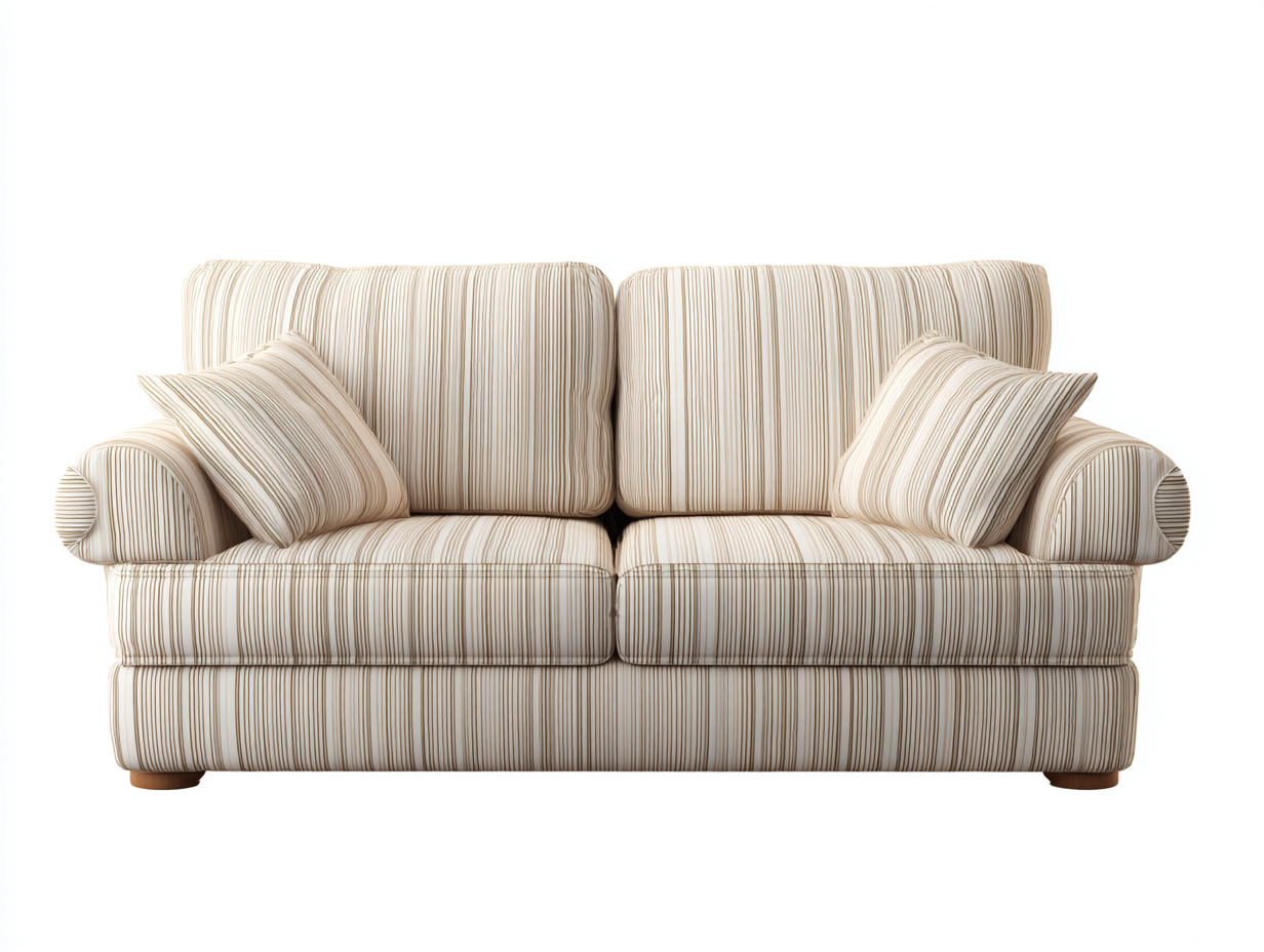 Loveseat fabric upholstery 72x38x34 inches - beige - classic comfort design