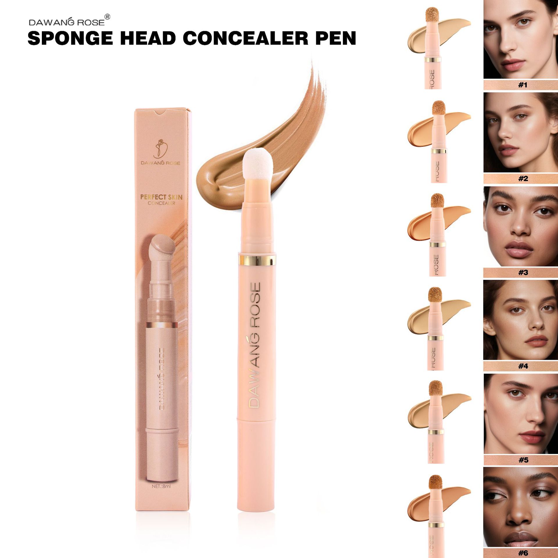 Moisturizing Concealer Lotion Blendable Brightening Concealer Serum