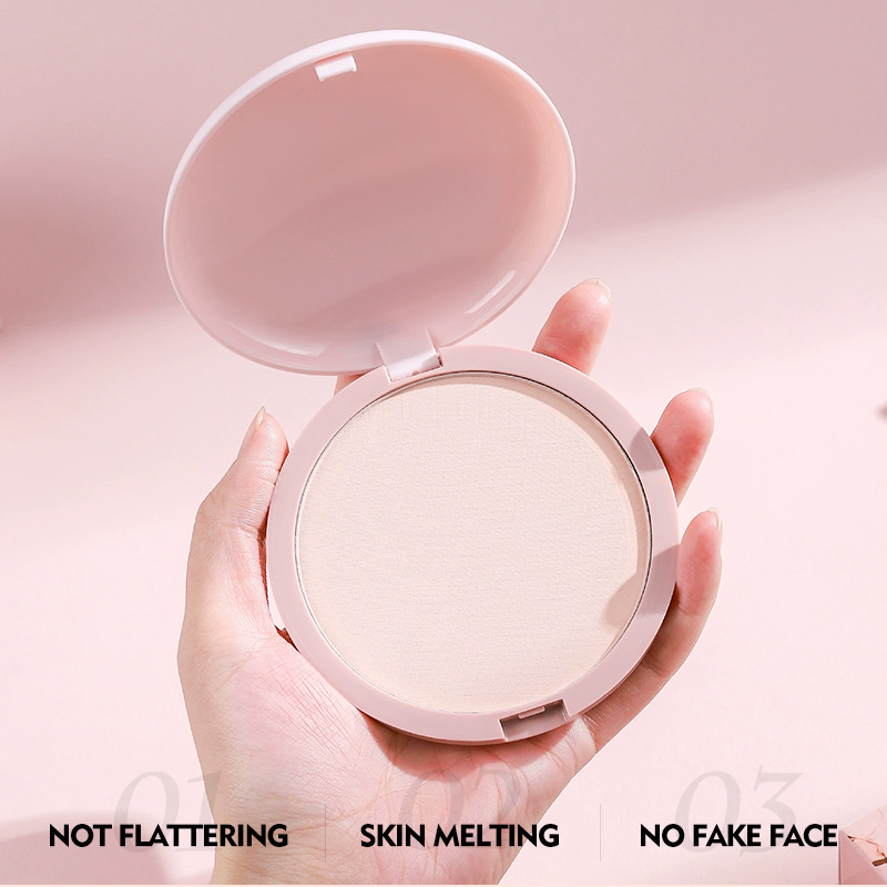 Setting Powder Compact Touch-up & Conceal Oil Control & Long-Lasting Dual-Use for Dry & Damp No Caking & No Fading Cosmetics