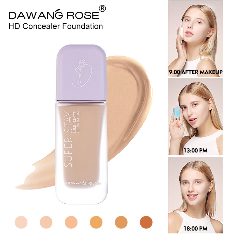 Compact bottle foundation liquid conceals imperfections, moisturizes, and stays put without fading
