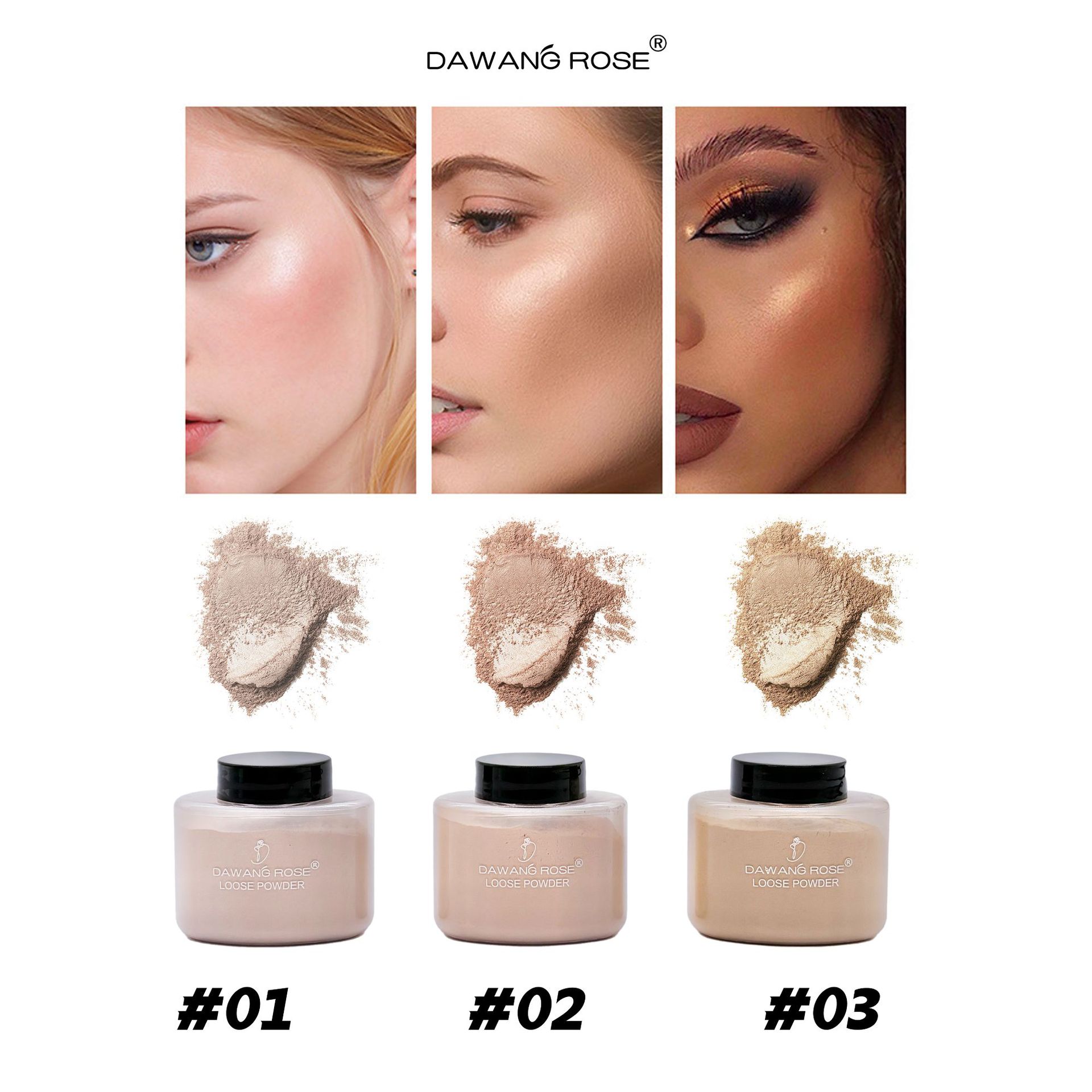 Large Capacity Loose Powder Setting Powder Oil Control & Long Lasting