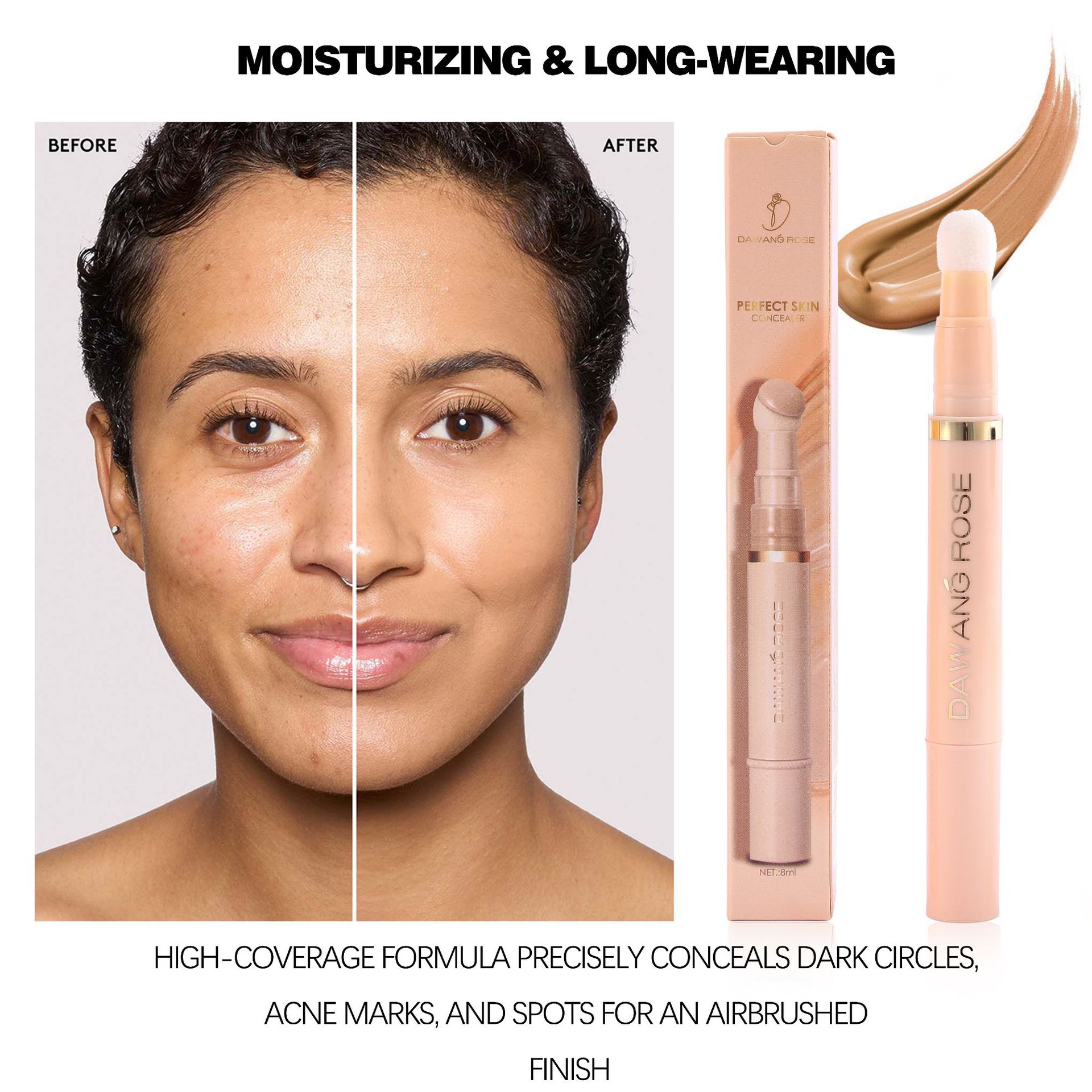 Moisturizing Concealer Lotion Blendable Brightening Concealer Serum