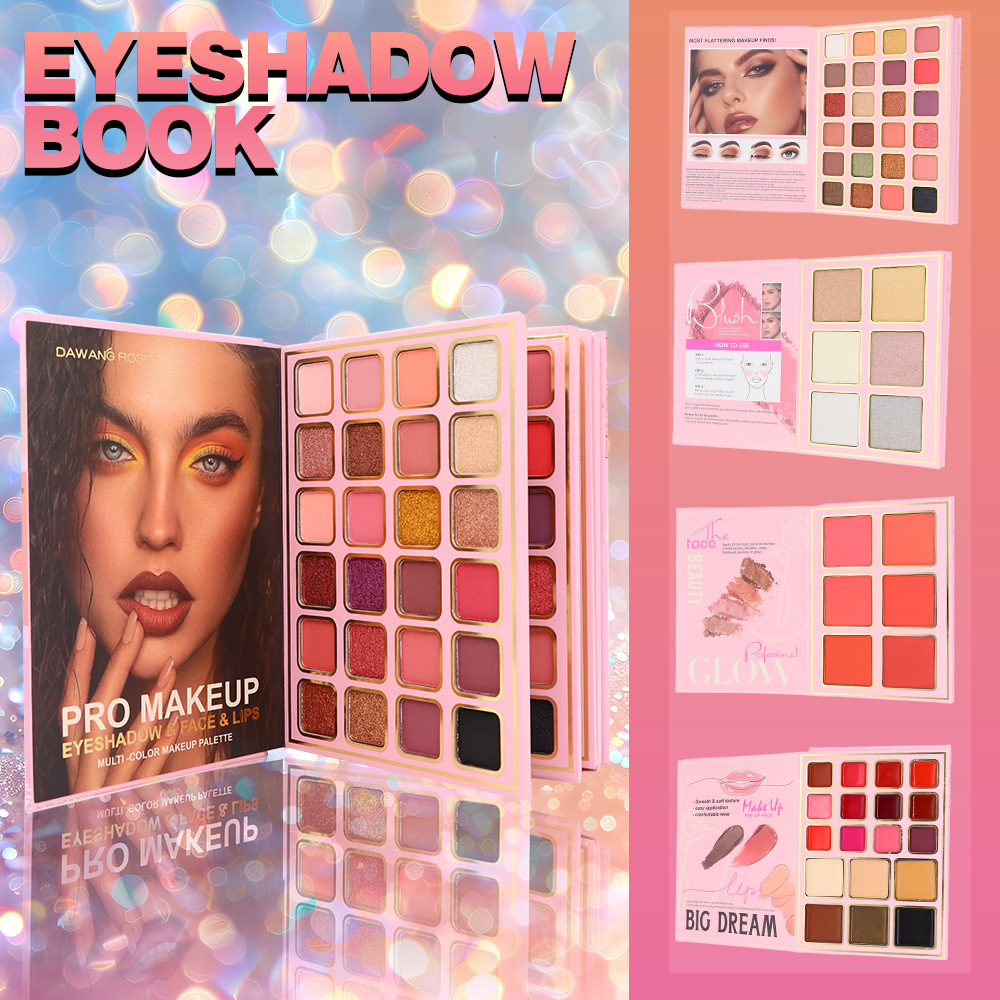 5-Piece Eyeshadow Palette with Highlighter, Blush, Concealer, and Eyeshadow