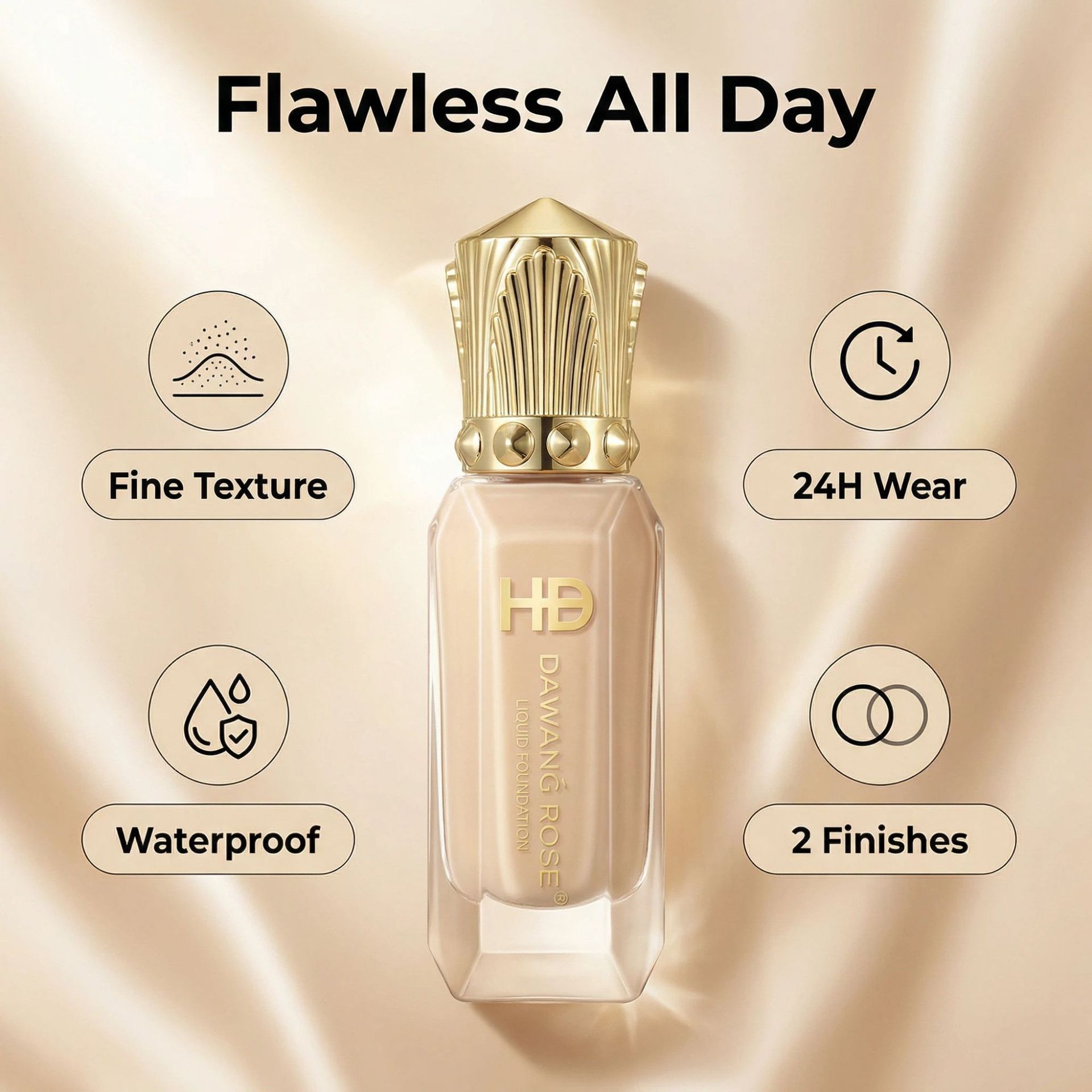 Moisturizing and Hydrating Concealing Foundation