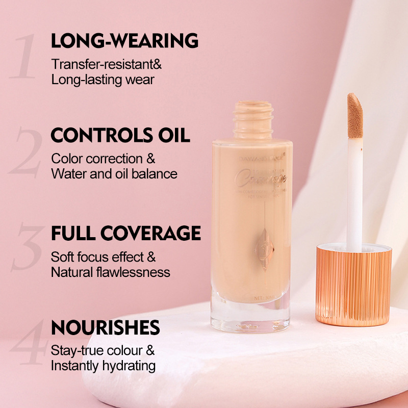 Concealing, Contouring, Moisturizing, Long-Lasting, Oil-Control Foundation