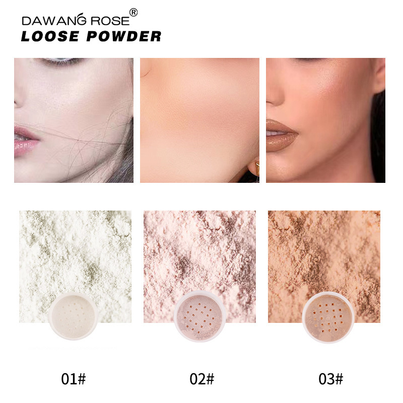 New Round Loose Powder for Makeup Holding, Oil Control and Setting