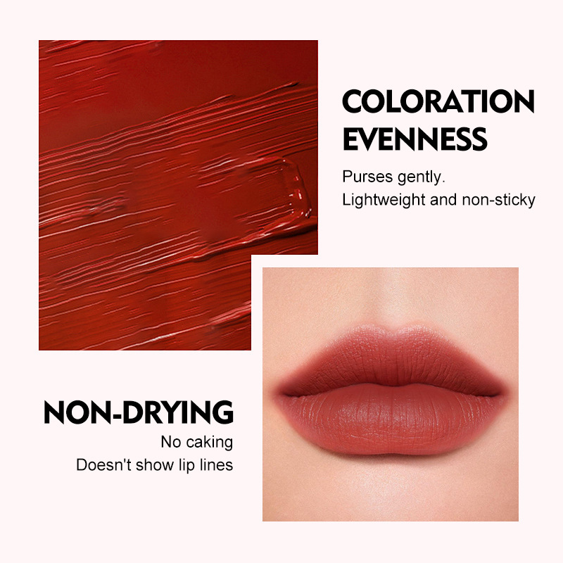 Lip Gloss with a Velvety Matte Finish in Nude Shades