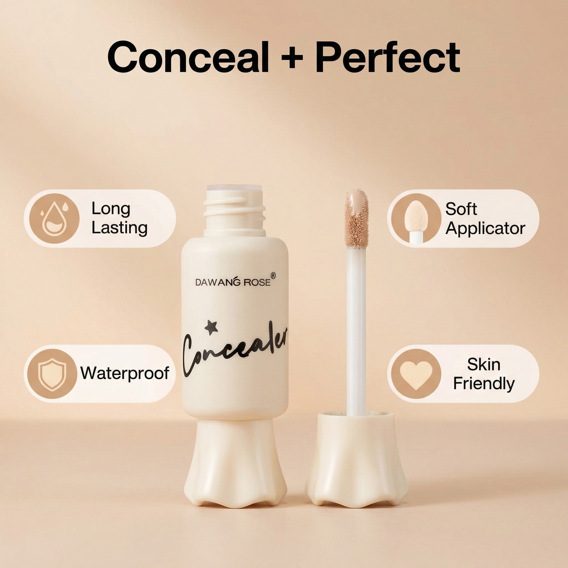 Full coverage for dark circles and acne scars