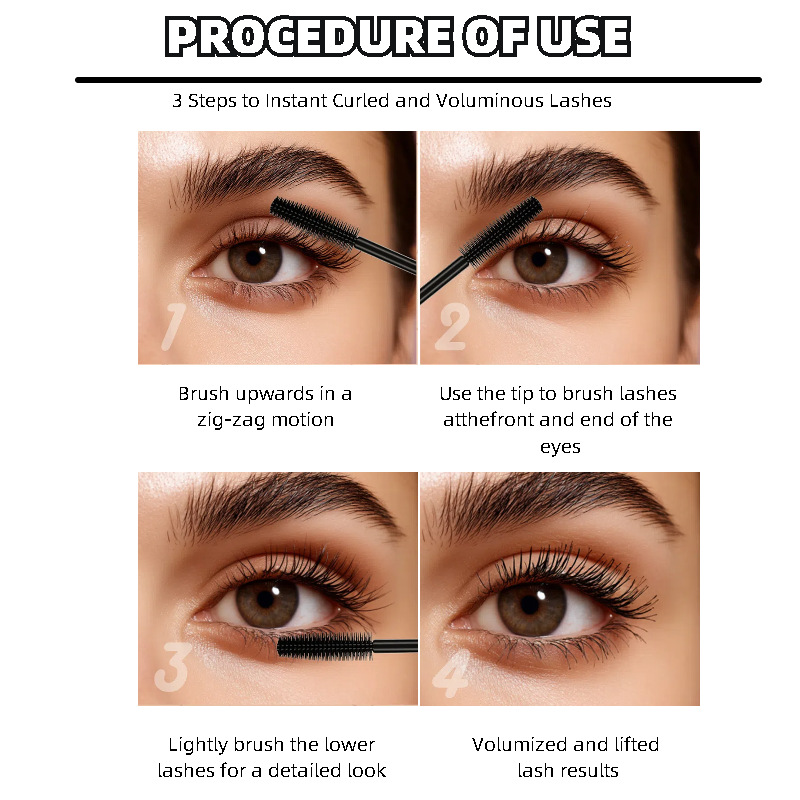 Quick-Drying Waterproof Long-Lasting 5D Mascara