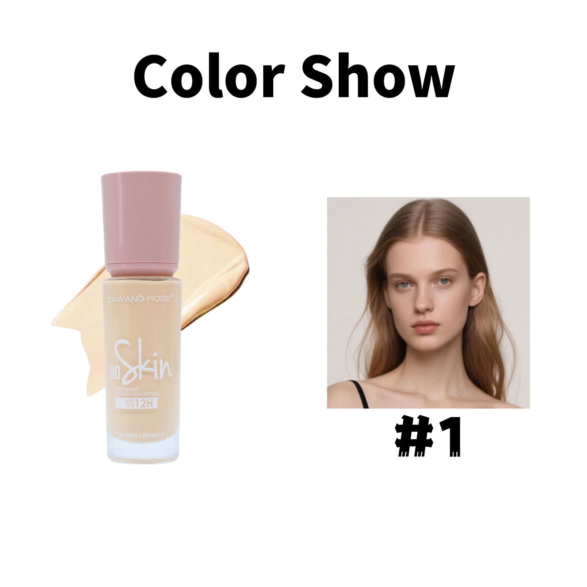 Long-lasting, smudge-proof concealing foundation that moisturizes without caking, nourishing your skin.