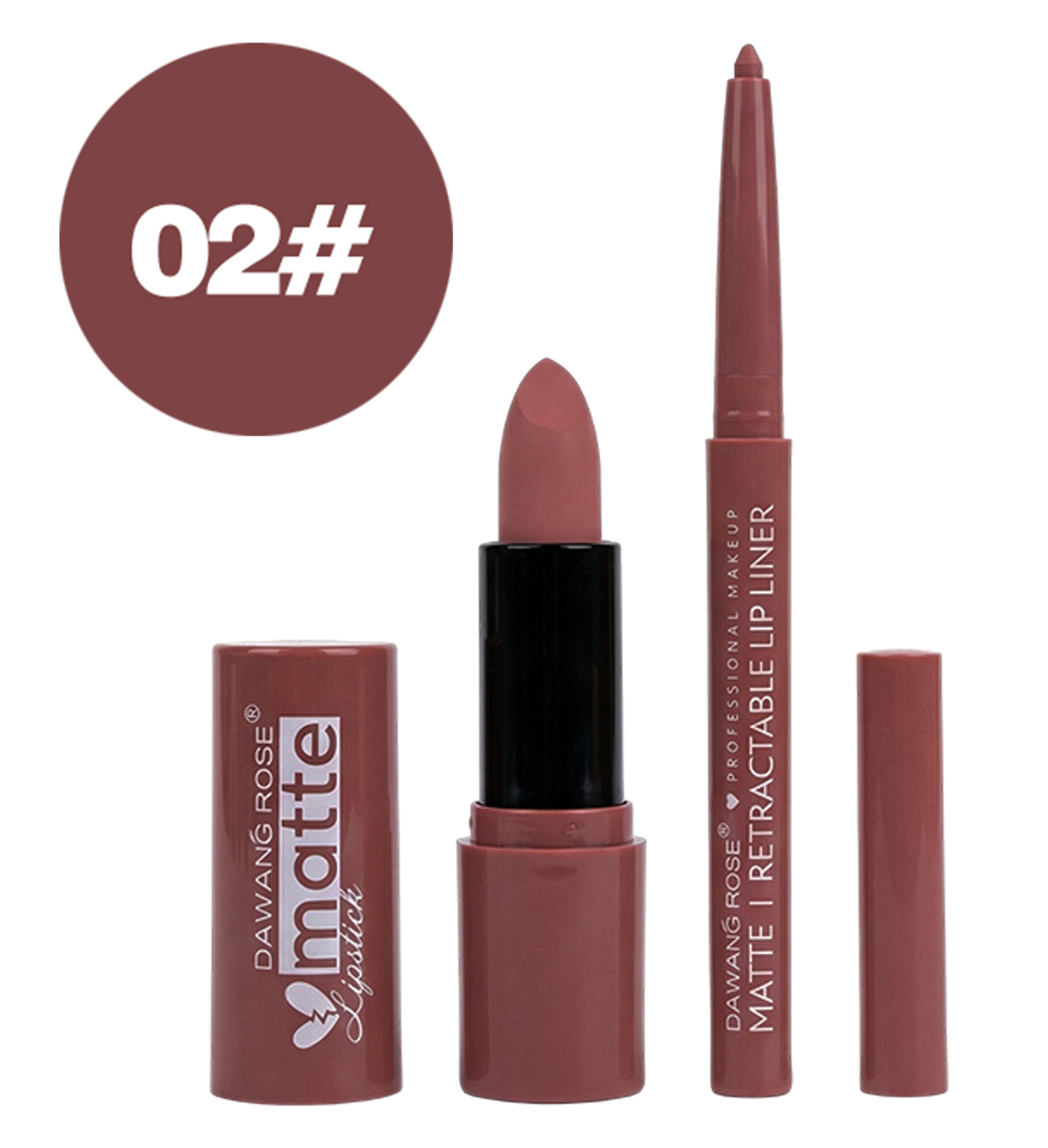 Brightening Velvet Matte Lipstick and Lip Liner Set