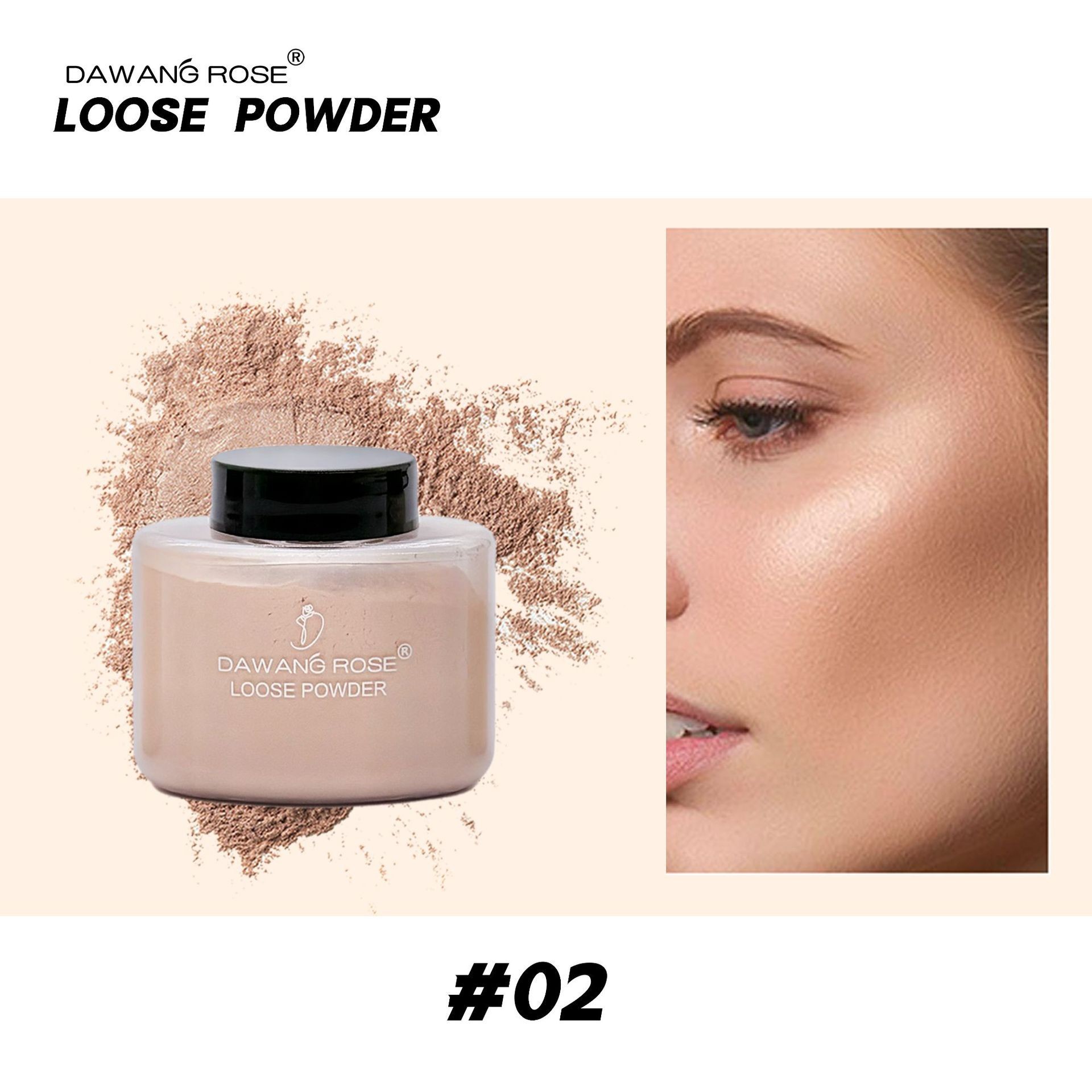 Large Capacity Loose Powder Setting Powder Oil Control & Long Lasting