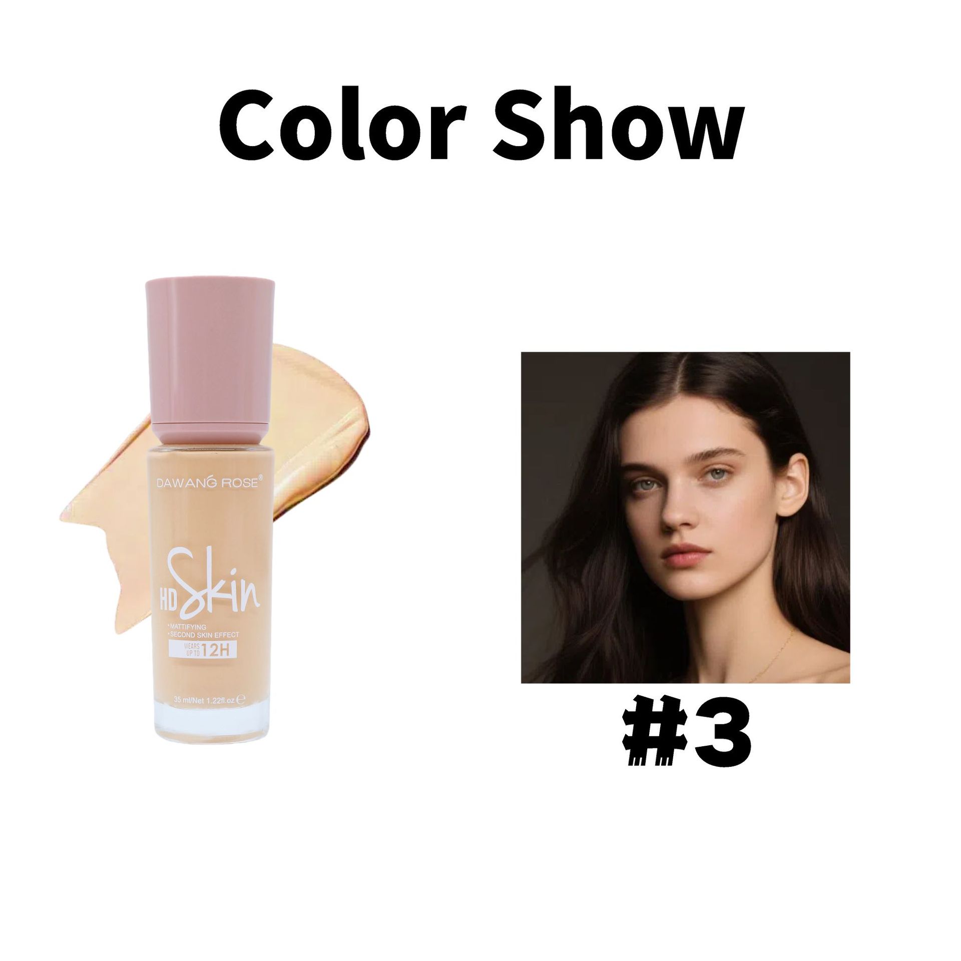 Long-lasting, smudge-proof concealing foundation that moisturizes without caking, nourishing your skin.