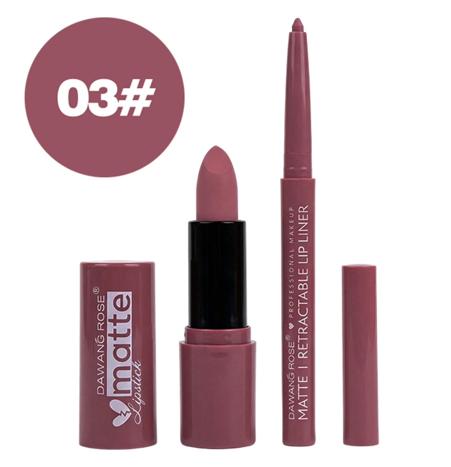 Brightening Velvet Matte Lipstick and Lip Liner Set