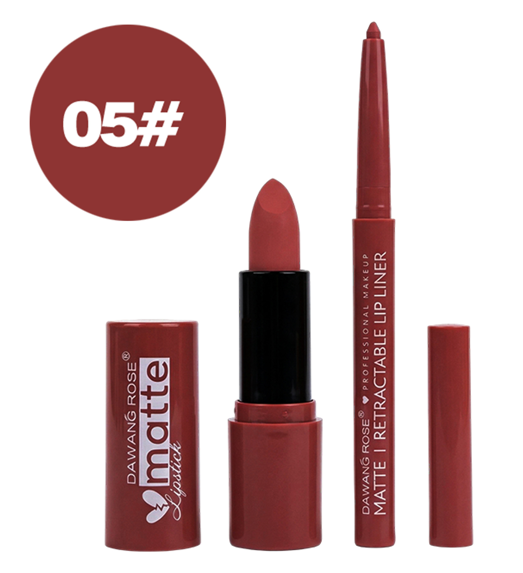 Brightening Velvet Matte Lipstick and Lip Liner Set