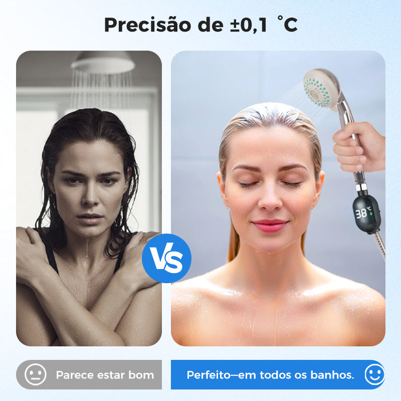 💧 Termómetro para duche 🌡️ Acabaram-se as suposições - Temperatura instantânea! 🚿