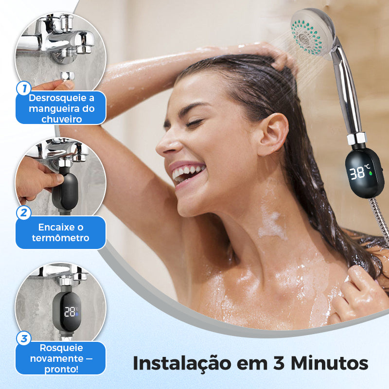 💧 Termómetro para duche 🌡️ Acabaram-se as suposições - Temperatura instantânea! 🚿