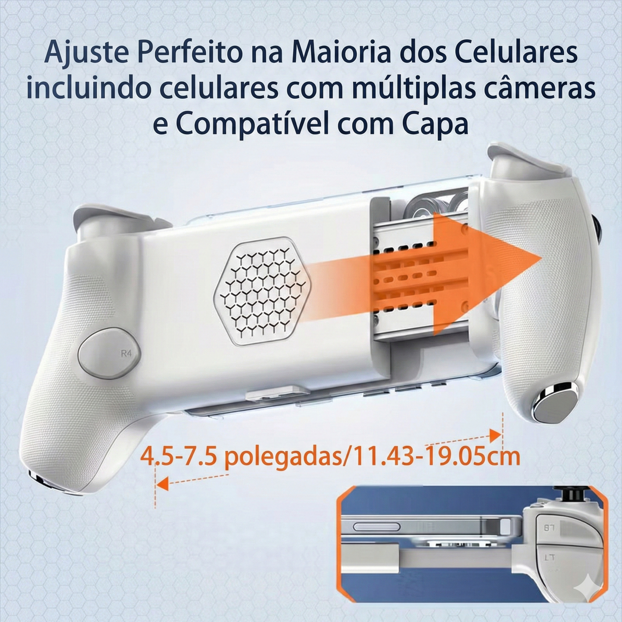 2026 New Type-C Stretch Game Controller, Only for IOS (native mode)/Android/HarmonyOS/SWITCH, Supports PS, XBox, and Steam streaming games