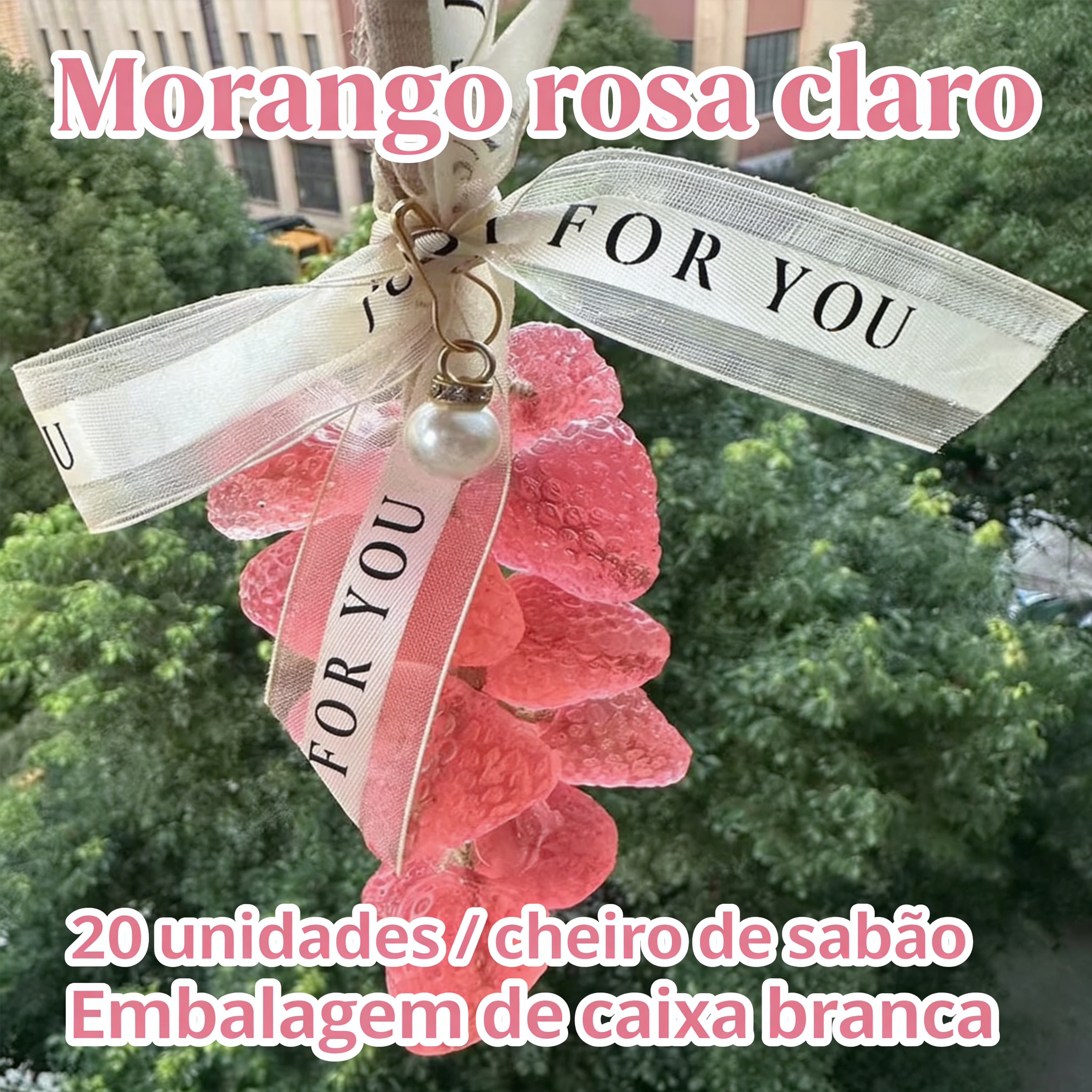 Sabonete artesanal com aroma de rosas de cristal (Sucesso de vendas)