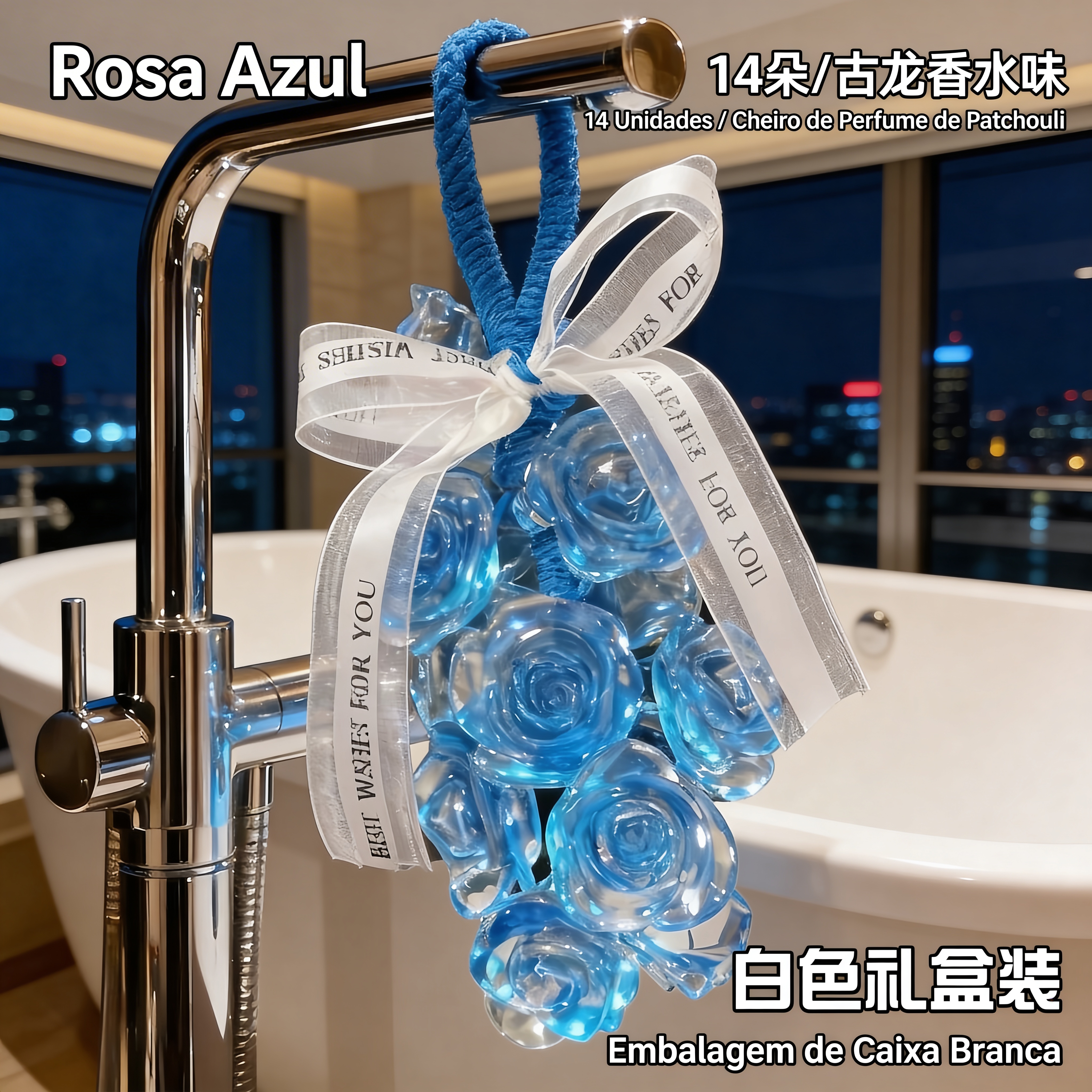 Sabonete artesanal com aroma de rosas de cristal (Sucesso de vendas)