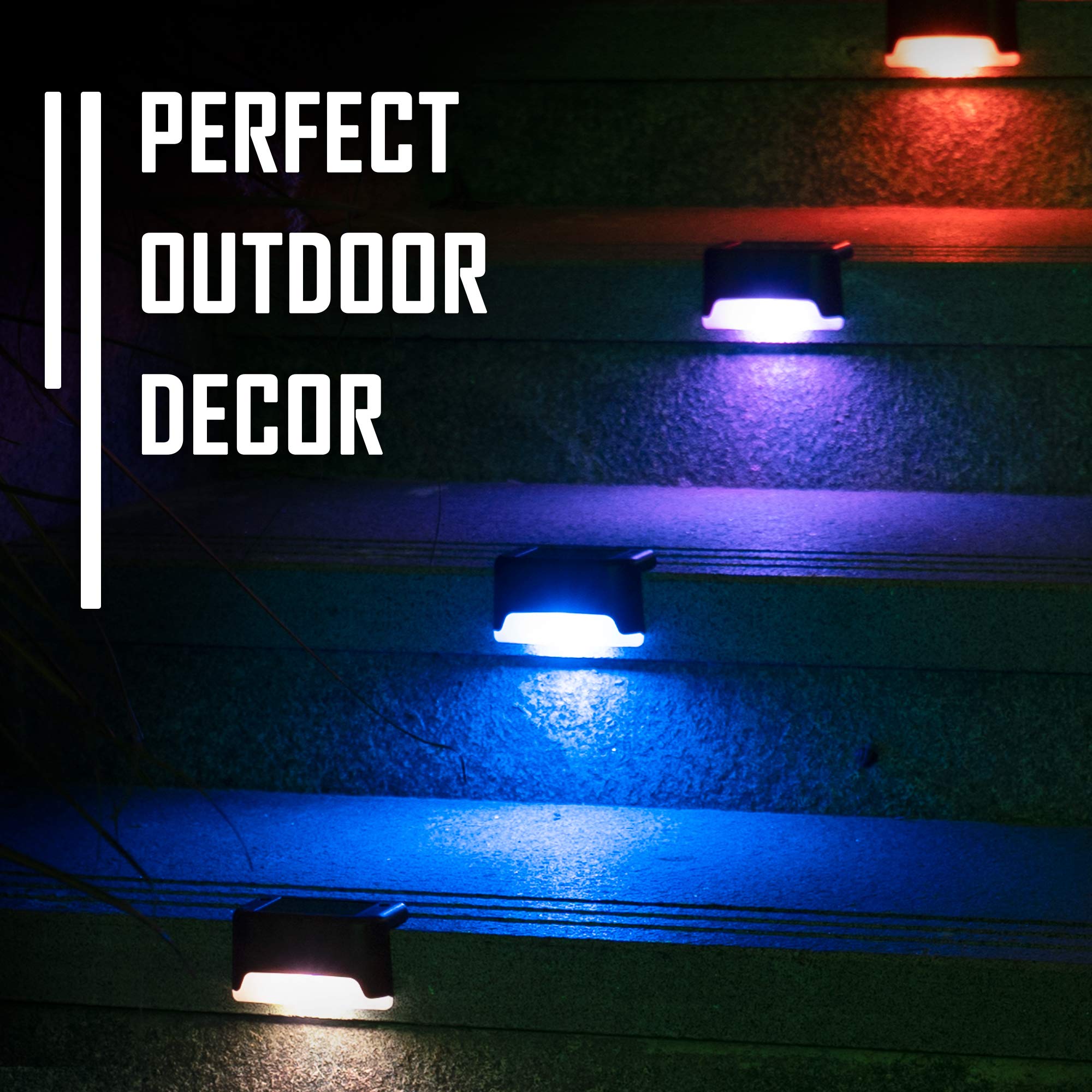 Color Changing Solar Deck Lights