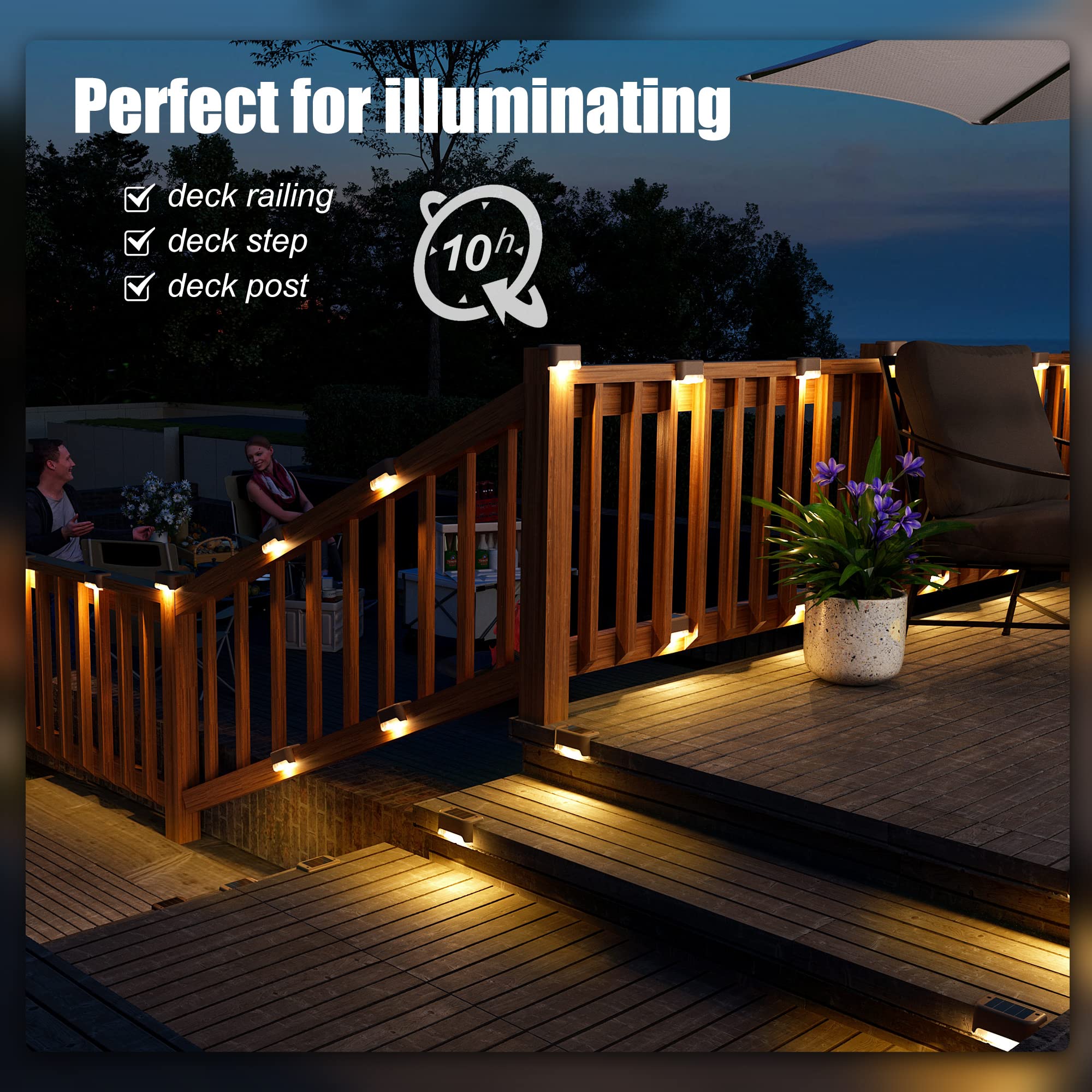 Color Changing Solar Deck Lights