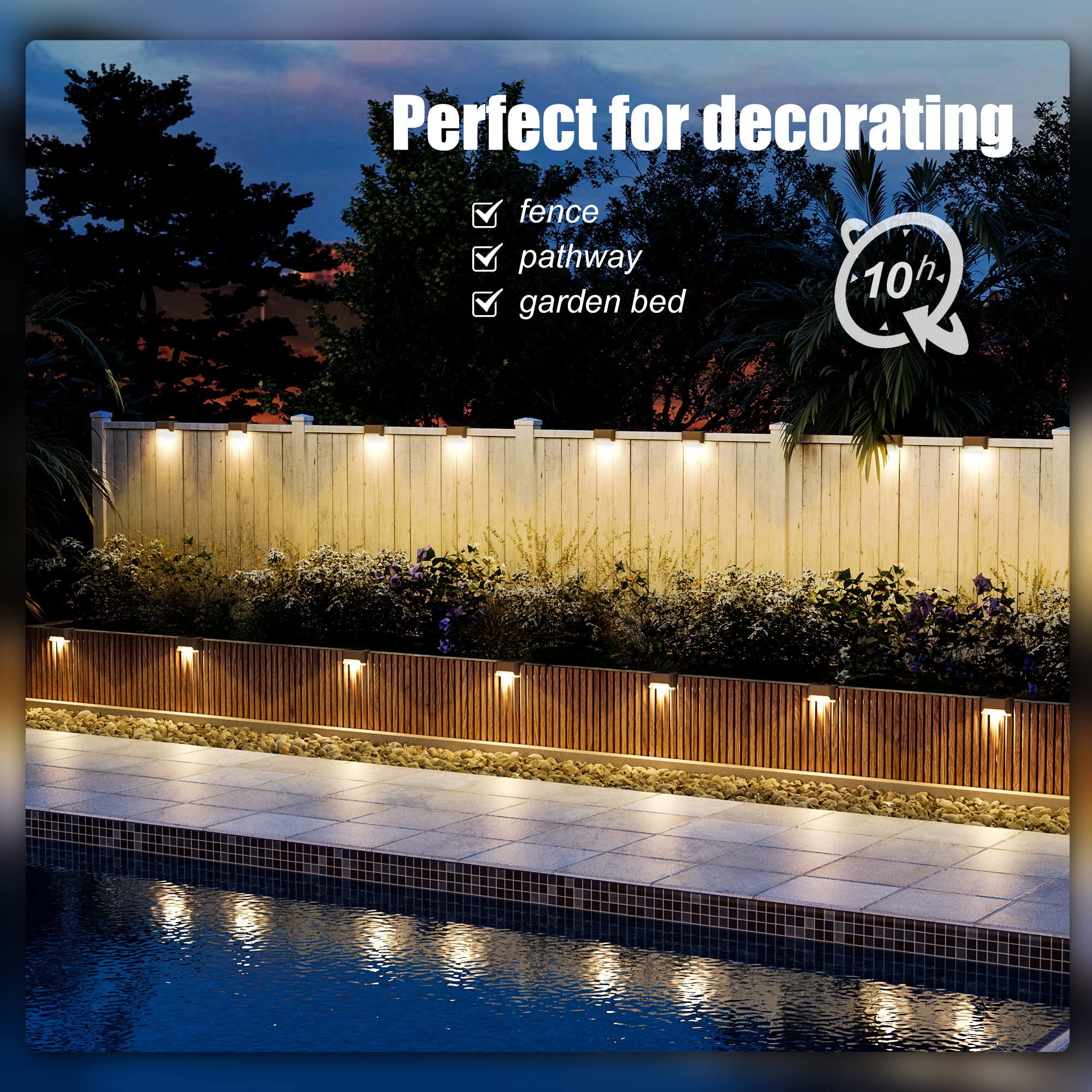 Color Changing Solar Deck Lights