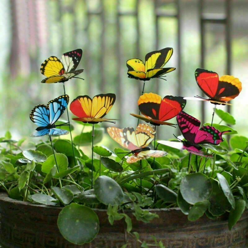 50 PCS - Simulated Butterfly Fluttering in The Wind