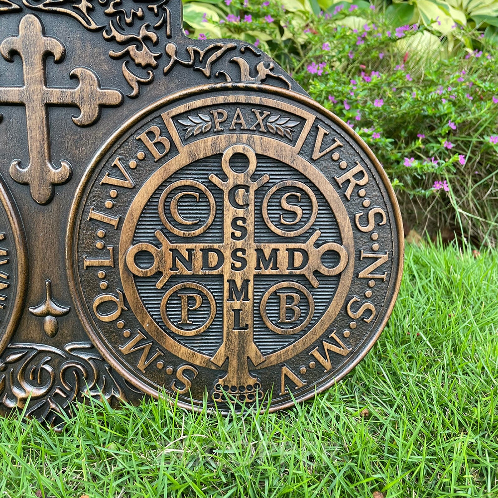 St. Benedict's Exorcism Medal Christian Exorcism Plaque