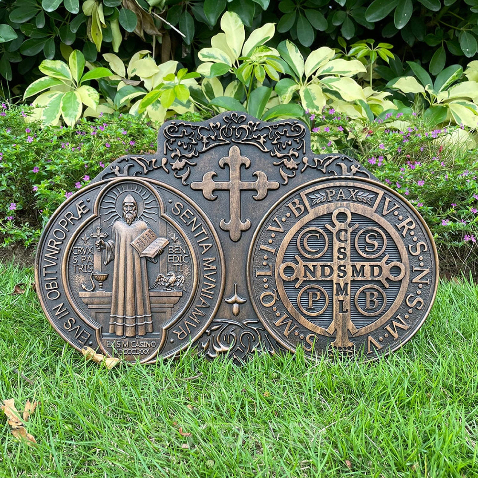 St. Benedict's Exorcism Medal Christian Exorcism Plaque