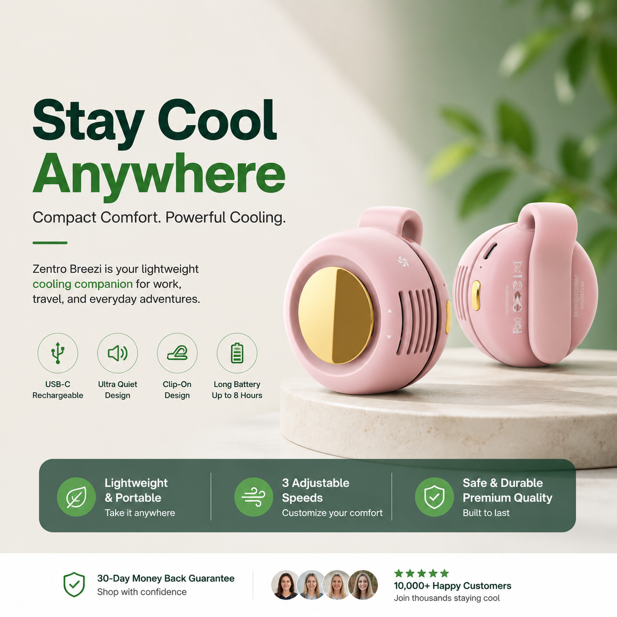 Clip-On Mini Fan