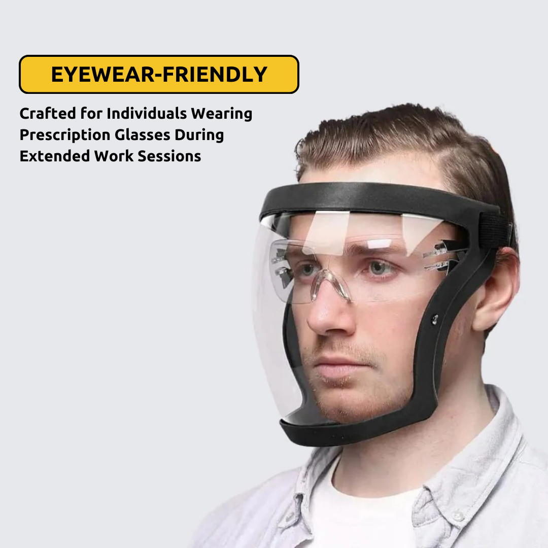 Anti-Dust & Fog-Resistant Face Shield Mask