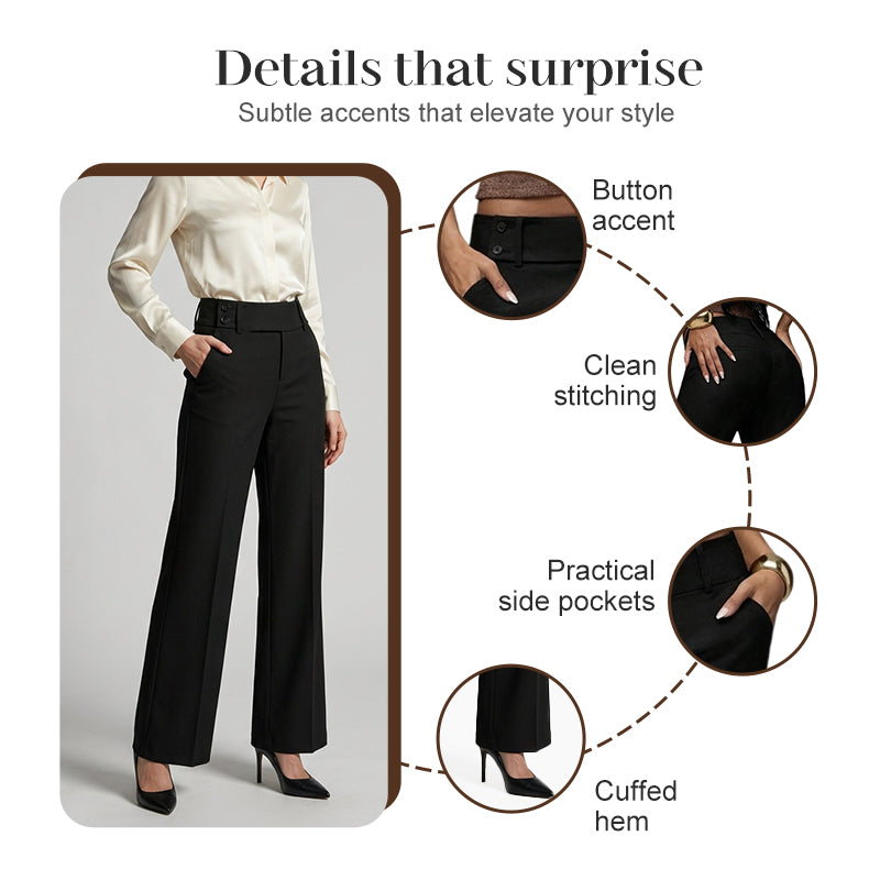 Women's Elegant Flared Suit Pants