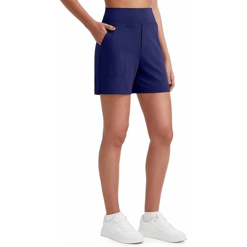 Everyday High-Waisted Shorts – Lightweight & Breathable with Functional Pockets