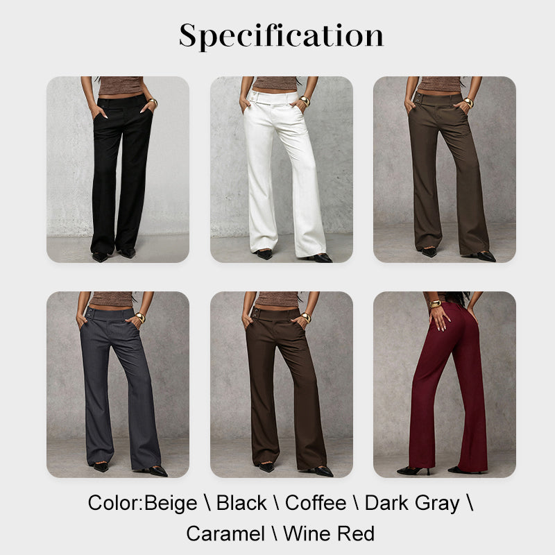 Women's Elegant Flared Suit Pants
