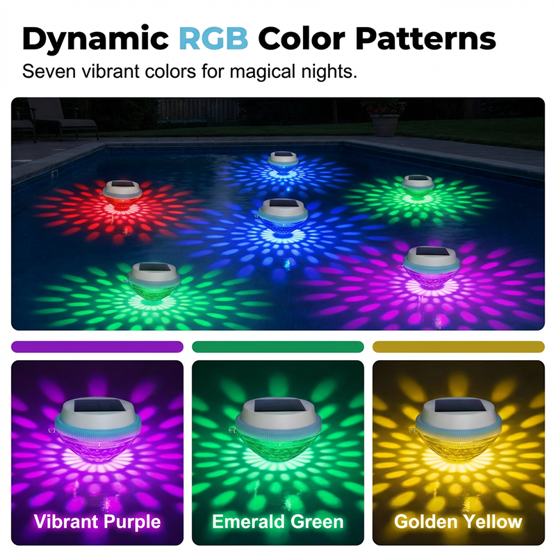 LED Solar Floating Pool Light