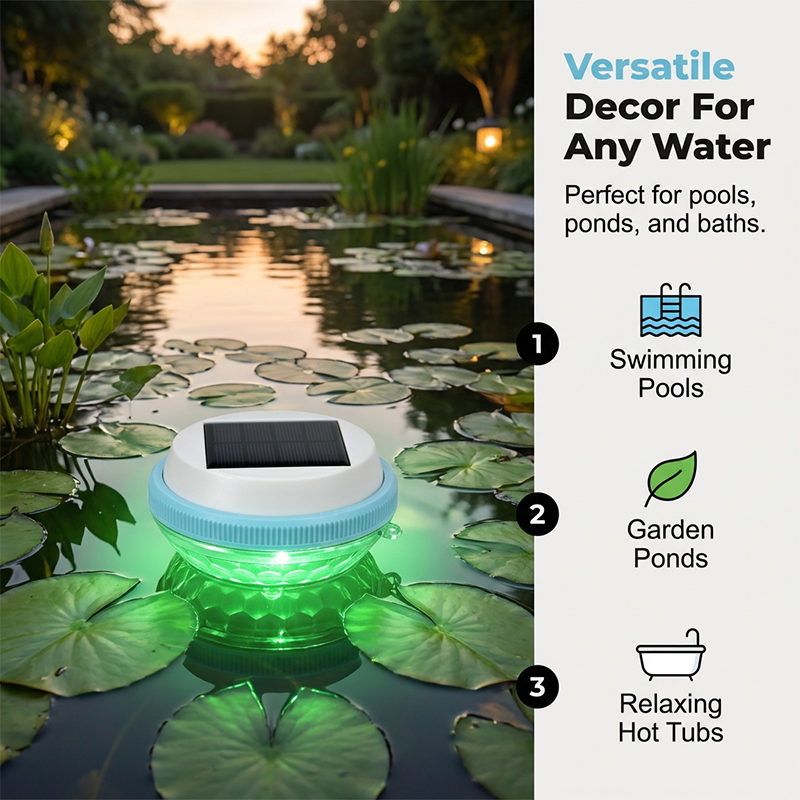 LED Solar Floating Pool Light