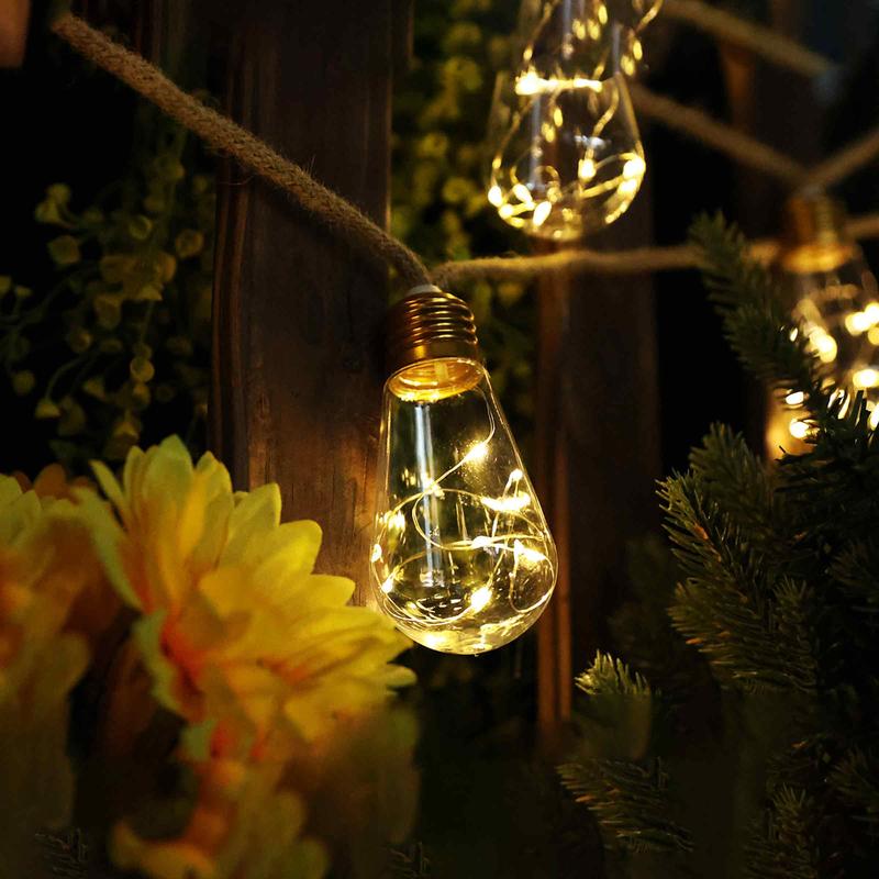 Outdoor Backyard Solar String Lights